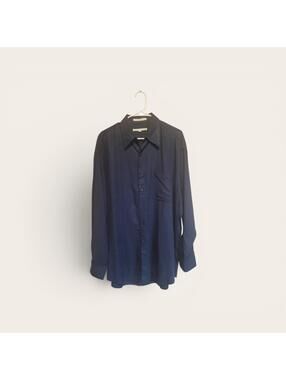 Perry Ellis black Long Sleeve Button-Up Dress Shirt